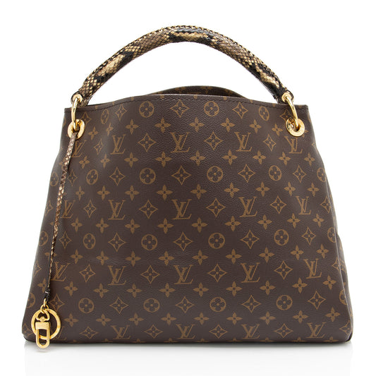 Louis Vuitton Monogram Canvas Python Artsy MM Shoulder Bag