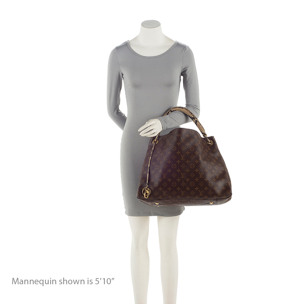 Louis Vuitton Monogram Canvas Python Artsy MM Shoulder Bag