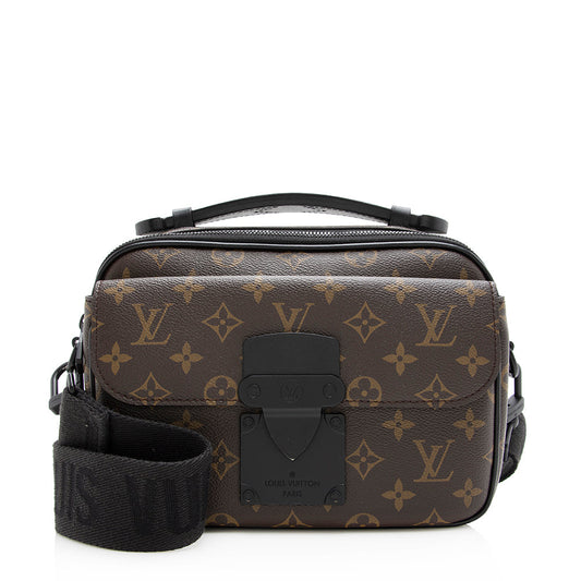 Louis Vuitton Monogram Canvas S Lock Messenger Bag (SHF-20669)