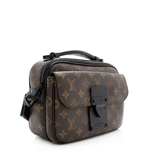 Louis Vuitton Monogram Canvas S Lock Messenger Bag (SHF-20669)