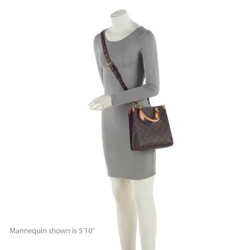 Louis Vuitton Monogram Canvas Sac Plat BB Tote (SHF-CEDheN)