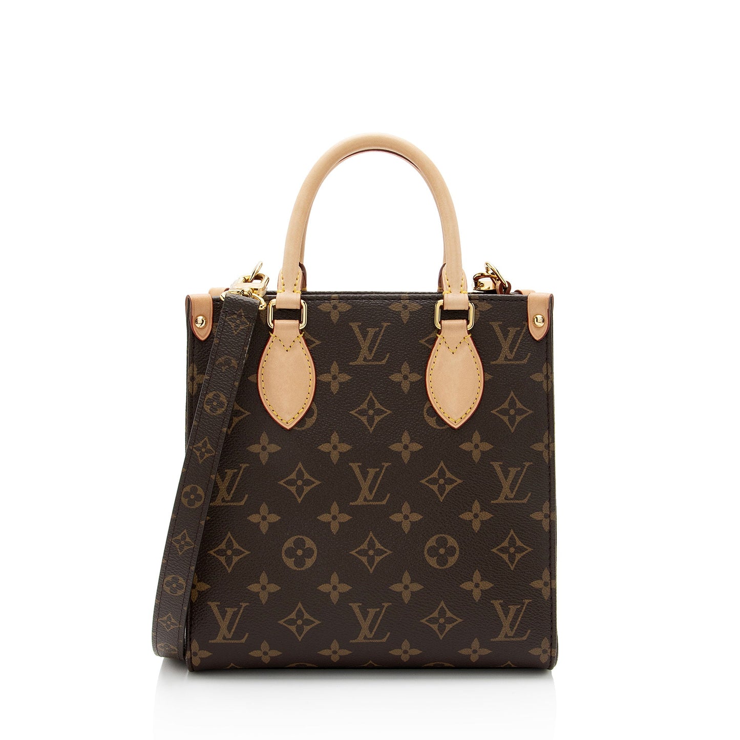 Louis Vuitton Monogram Canvas Sac Plat BB Tote (SHF-YzNIVJ)
