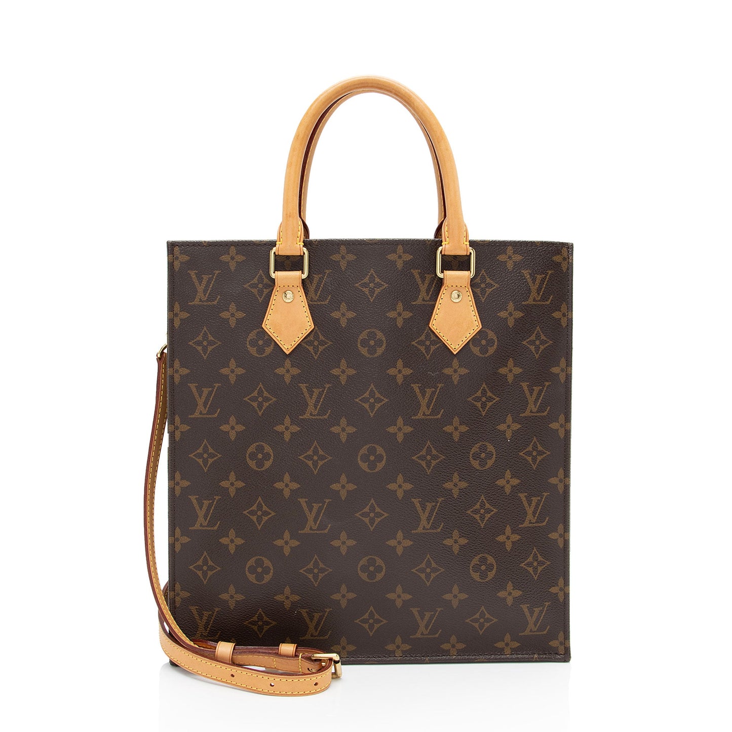 Louis Vuitton Monogram Canvas Sac Plat PM Tote (SHF-EF0Nmw)
