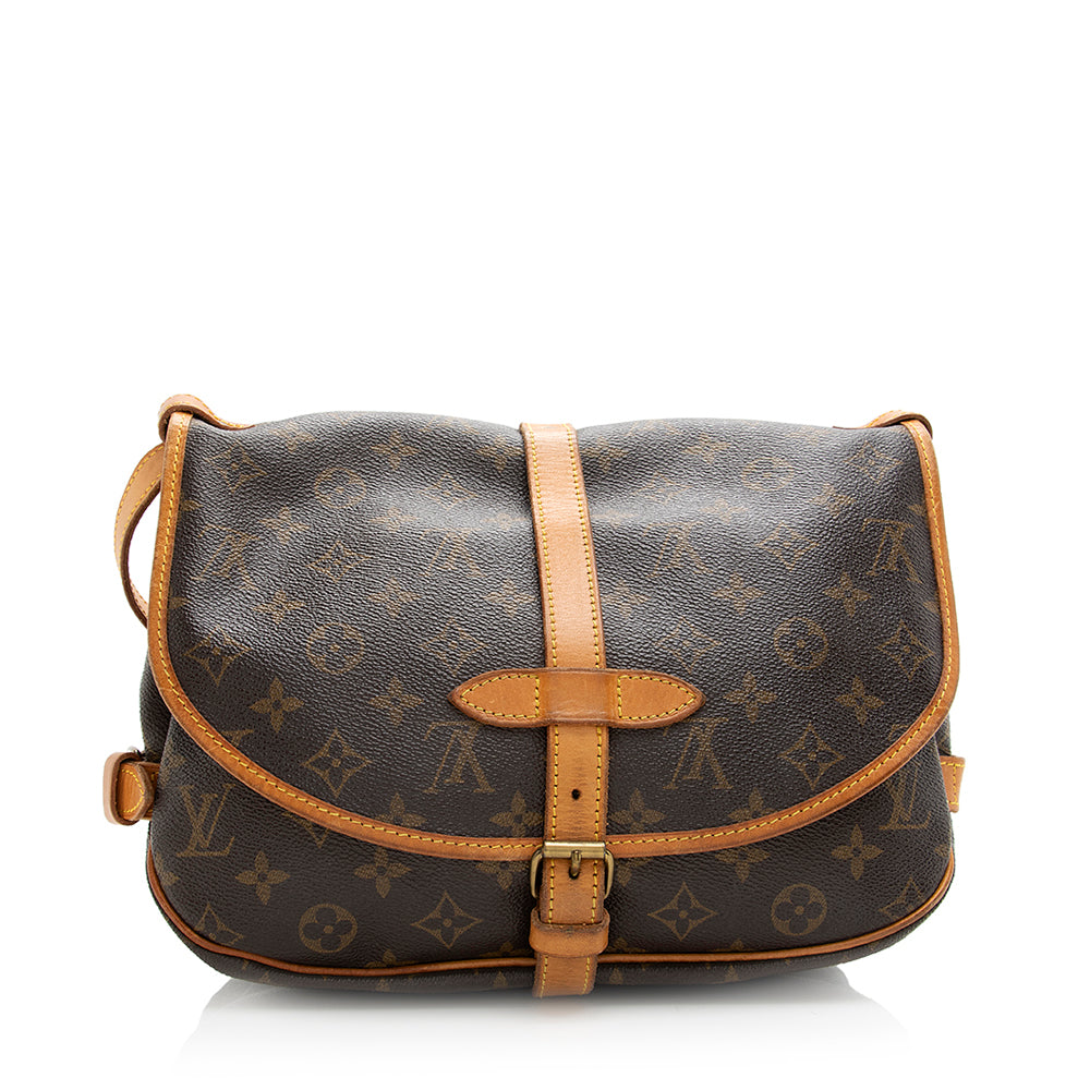 Louis Vuitton Vintage Monogram Canvas Saumur 30 Messenger Bag -  (SHF-20345)