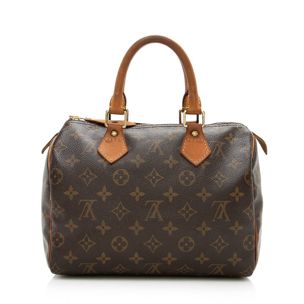 Louis Vuitton Monogram Canvas Speedy 25 Satchel -  (SHF-14608)