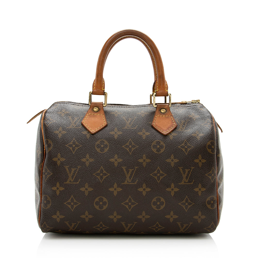 Louis Vuitton Monogram Canvas Speedy 25 Satchel -  (SHF-14608)