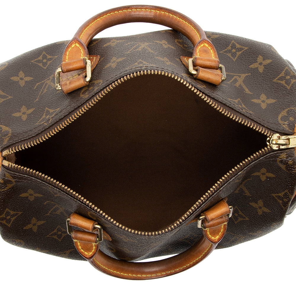 Louis Vuitton Monogram Canvas Speedy 25 Satchel -  (SHF-14608)