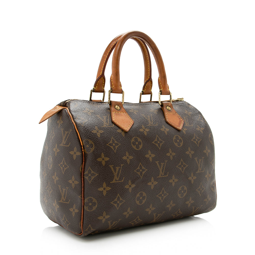 Louis Vuitton Monogram Canvas Speedy 25 Satchel -  (SHF-14608)