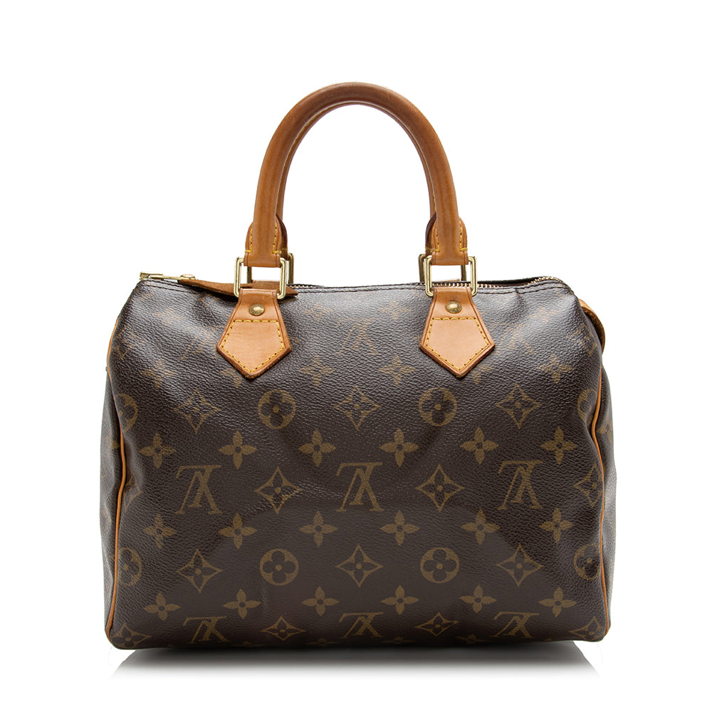 Louis Vuitton Monogram Canvas Speedy 25 Satchel -  (SHF-17090)