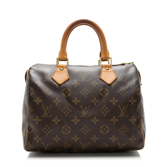 Louis Vuitton Monogram Canvas Speedy 25 Satchel -  (SHF-17090)