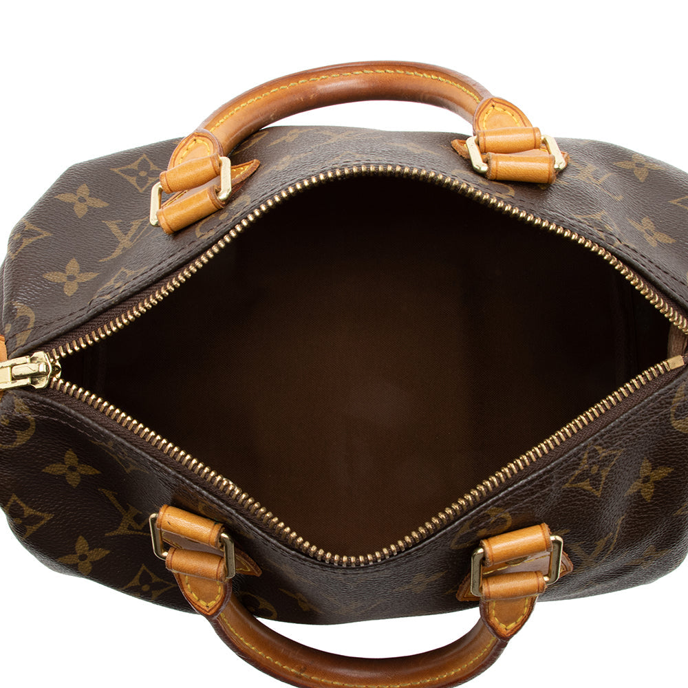 Louis Vuitton Monogram Canvas Speedy 25 Satchel -  (SHF-17090)