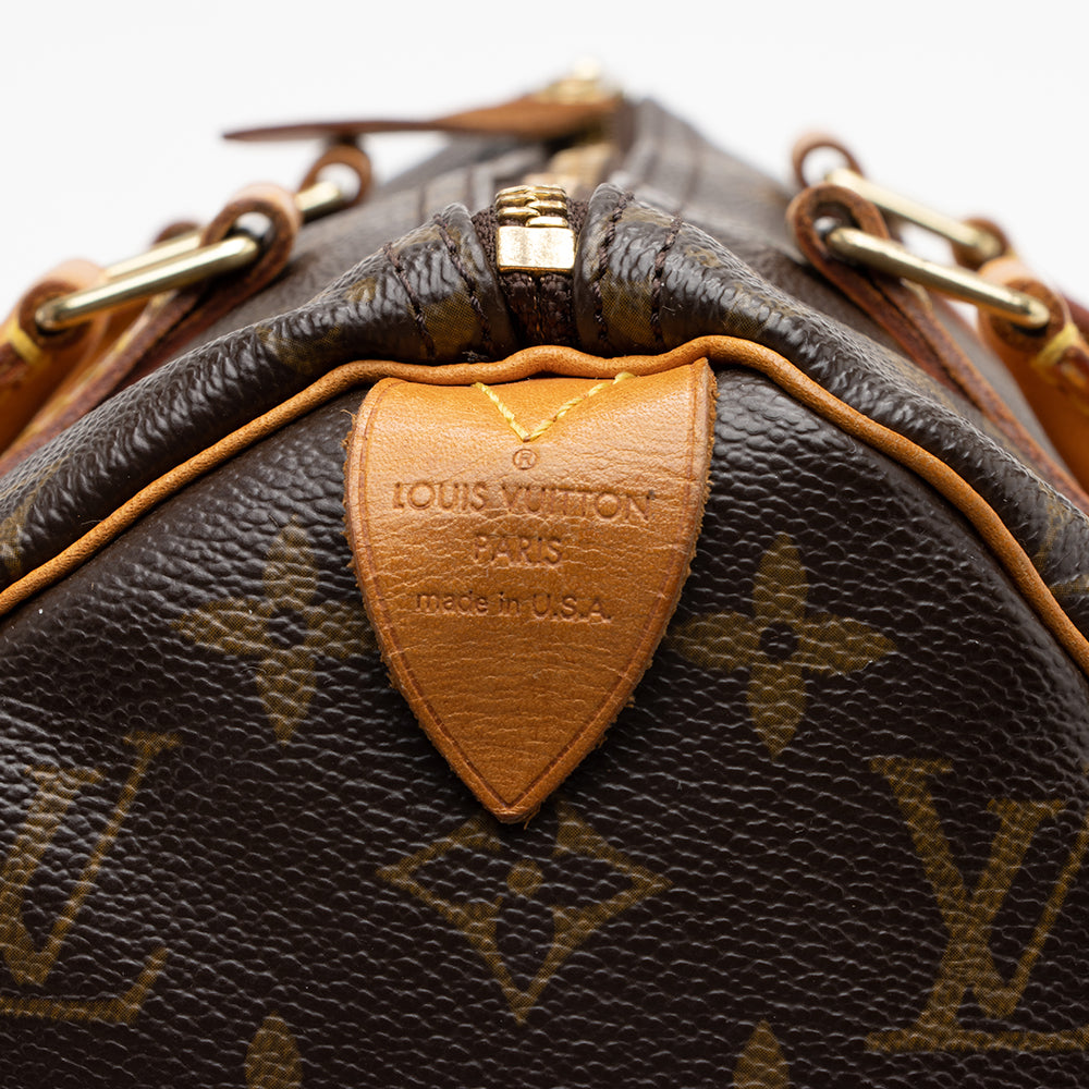 Louis Vuitton Monogram Canvas Speedy 25 Satchel -  (SHF-17090)