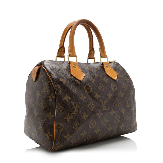 Louis Vuitton Monogram Canvas Speedy 25 Satchel -  (SHF-17090)