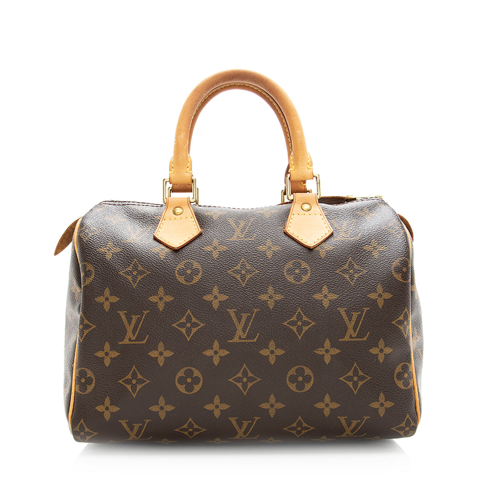 Louis Vuitton Monogram Canvas Speedy 25 Satchel (SHF-20295)