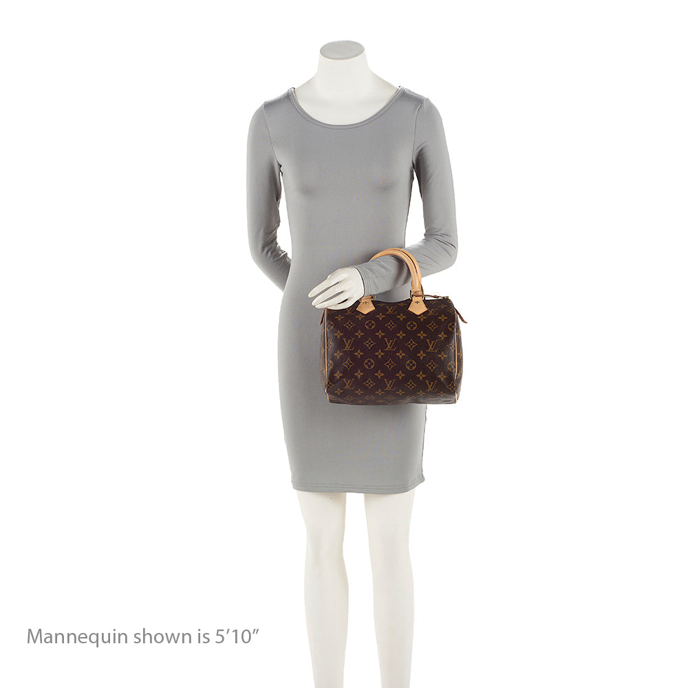 Louis Vuitton Monogram Canvas Speedy 25 Satchel (SHF-20295)