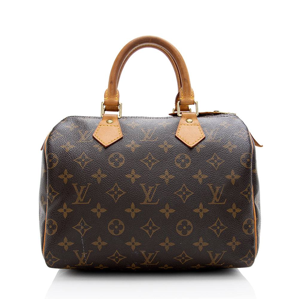 Louis Vuitton Monogram Canvas Speedy 25 Satchel (SHF-21640)