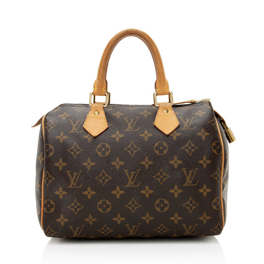 Louis Vuitton Monogram Canvas Speedy 25 Satchel (SHF-22237)