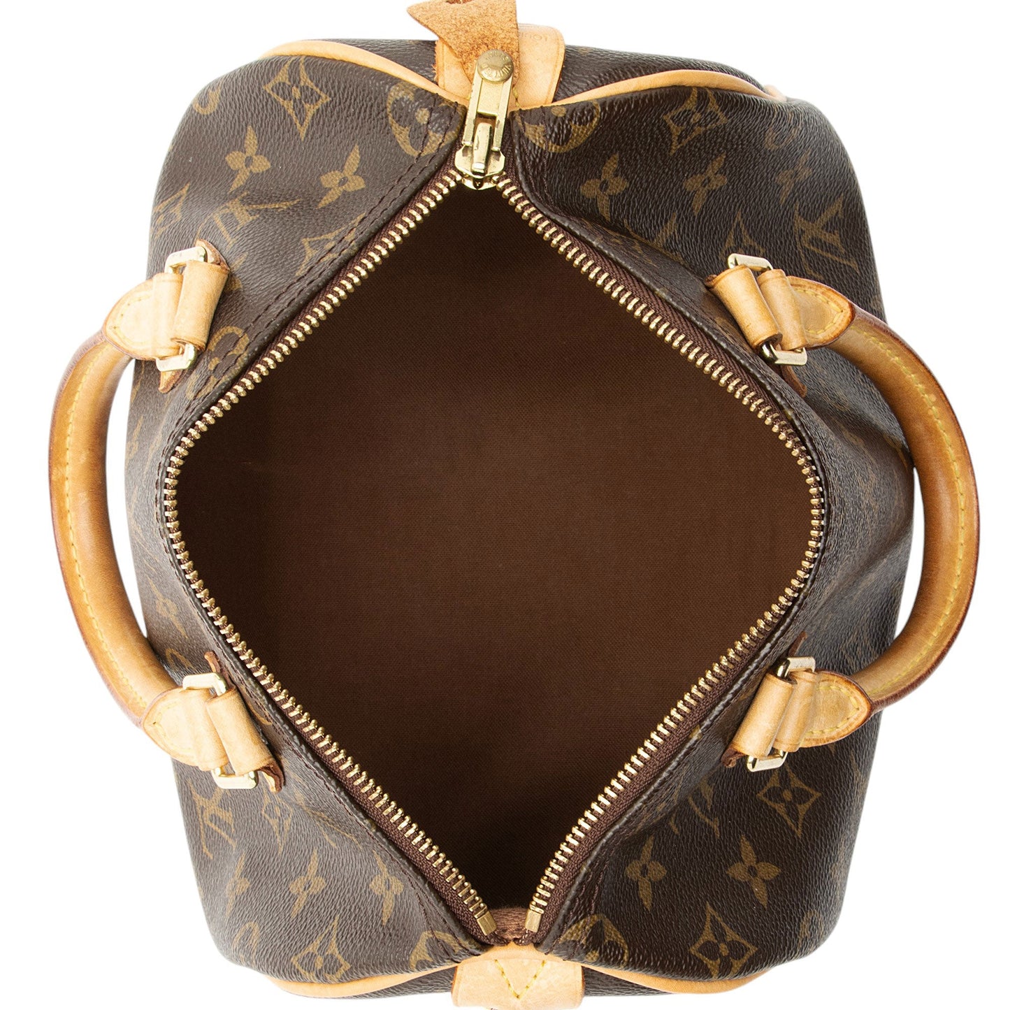 Louis Vuitton Monogram Canvas Speedy 25 Satchel (SHF-jH59Wo)