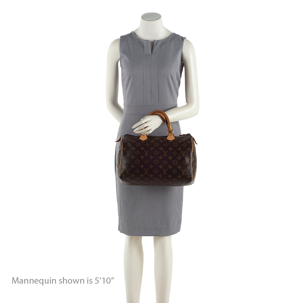 Louis Vuitton Monogram Canvas Speedy 30 Satchel -  (SHF-18813)