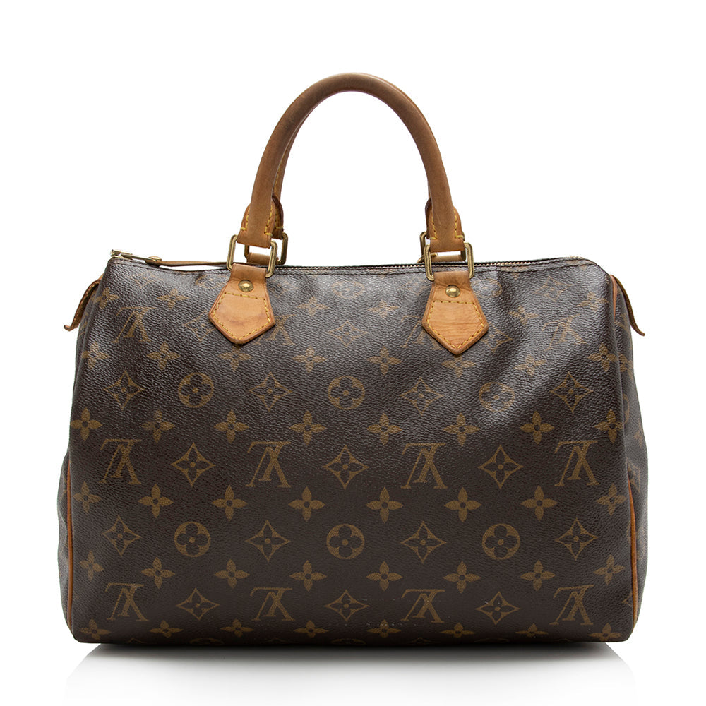 Louis Vuitton Monogram Canvas Speedy 30 Satchel -  (SHF-16606)