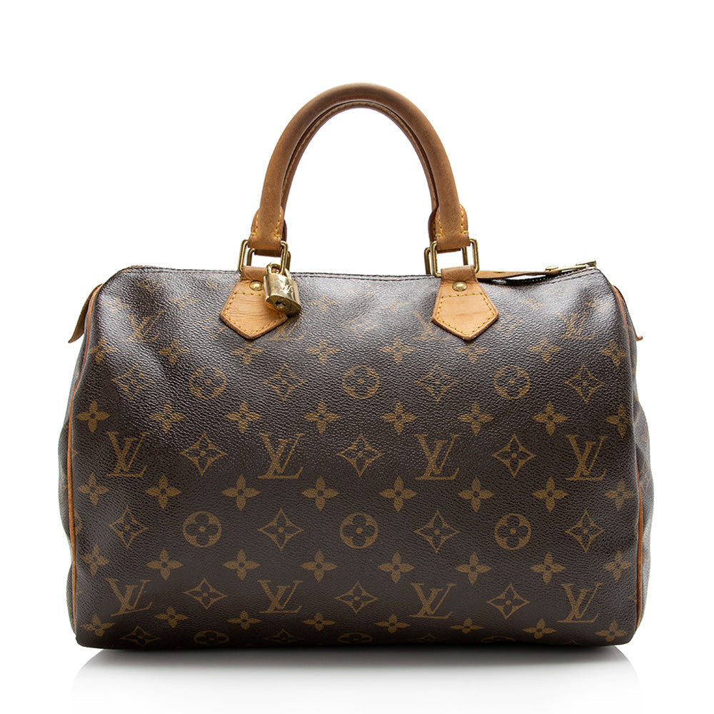 Louis Vuitton Monogram Canvas Speedy 30 Satchel -  (SHF-16606)