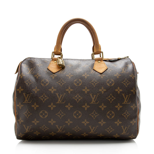 Louis Vuitton Monogram Canvas Speedy 30 Satchel -  (SHF-16606)