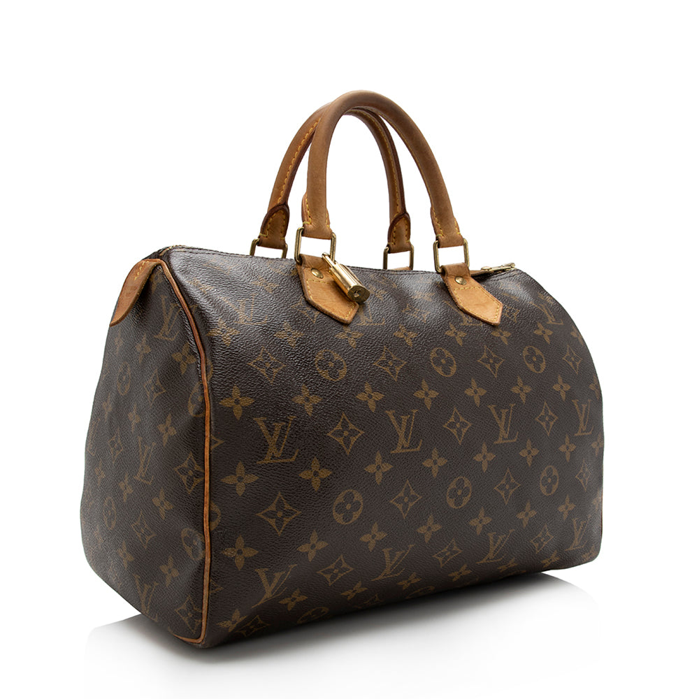 Louis Vuitton Monogram Canvas Speedy 30 Satchel -  (SHF-16606)