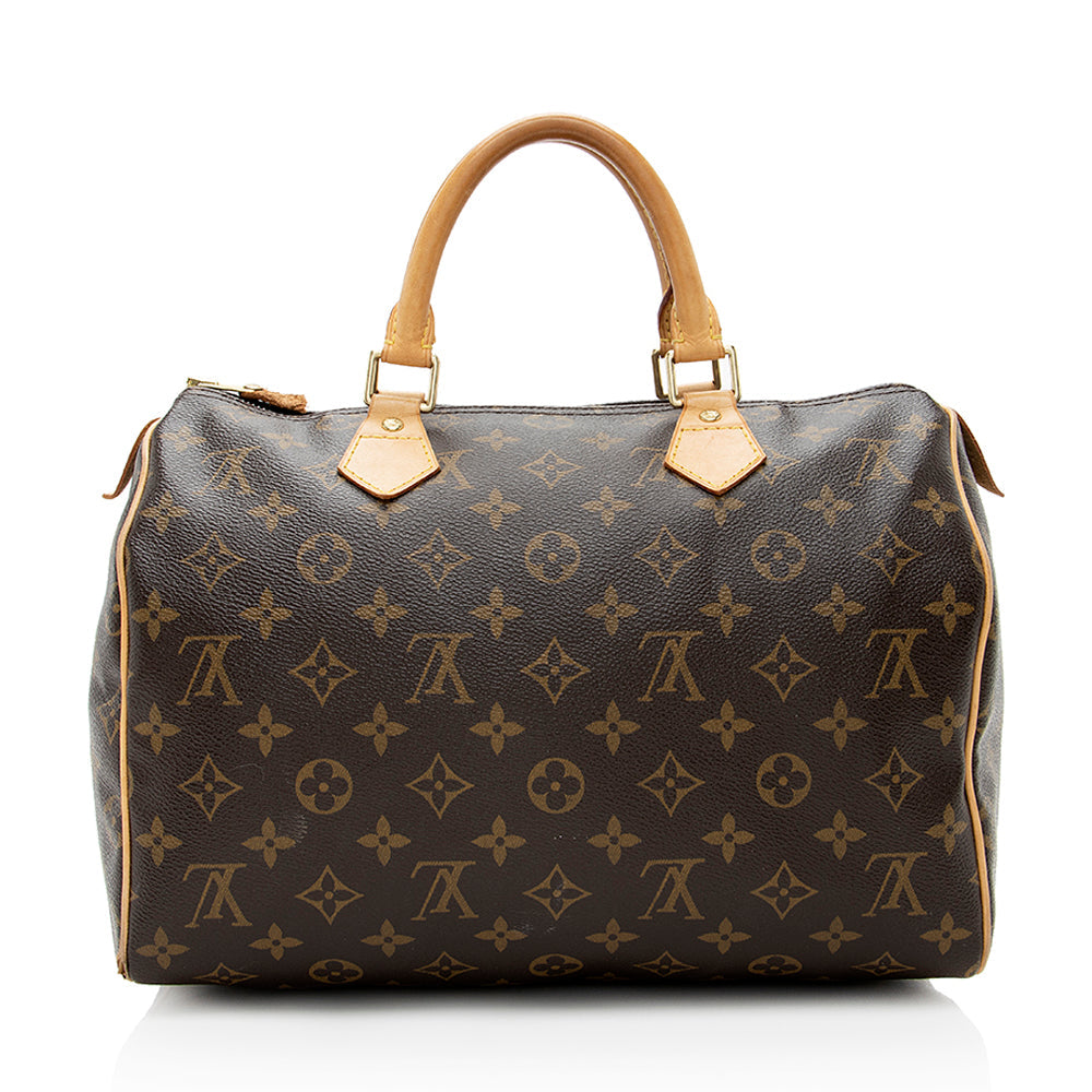 Louis Vuitton Monogram Canvas Speedy 30 Satchel -  (SHF-18813)
