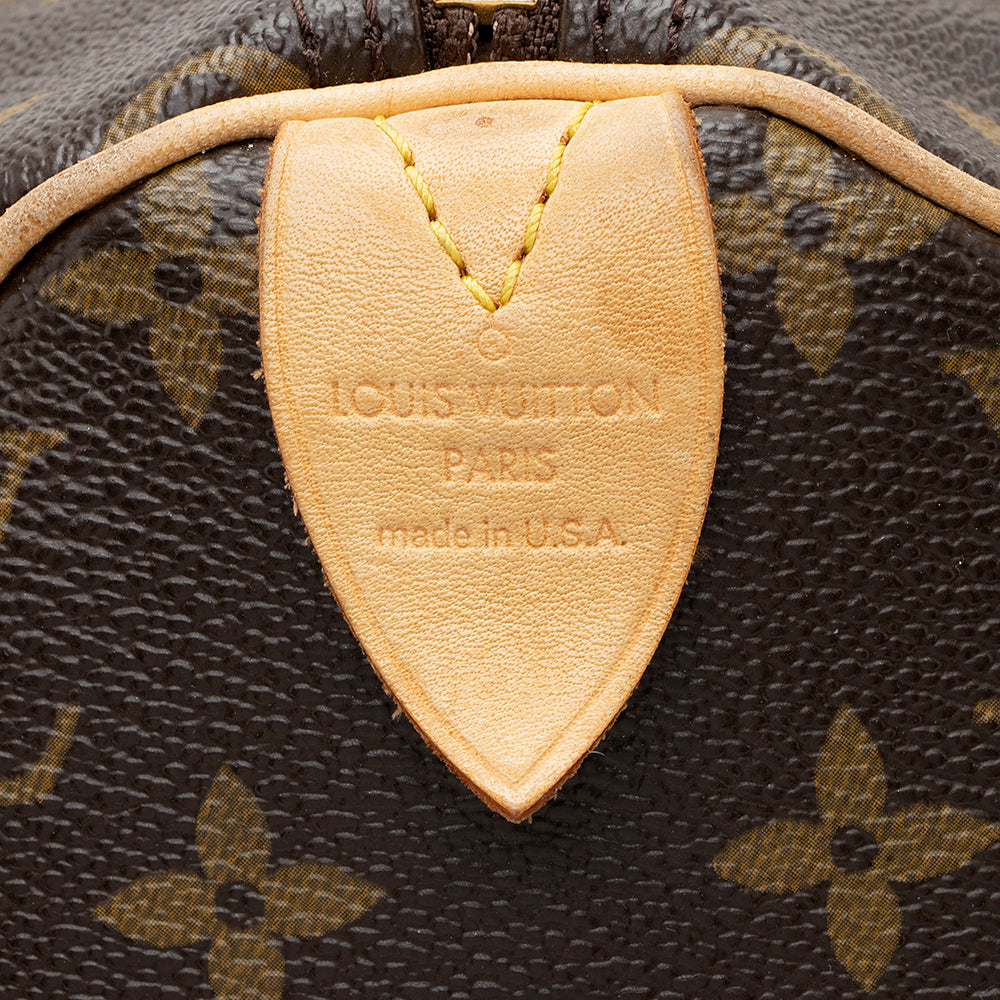 Louis Vuitton Monogram Canvas Speedy 30 Satchel -  (SHF-18813)