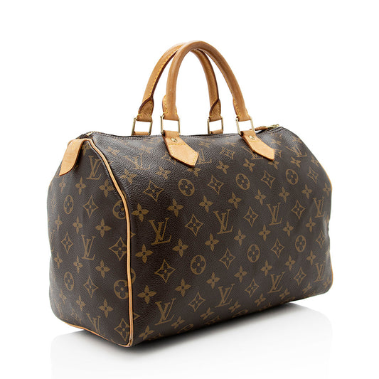 Louis Vuitton Monogram Canvas Speedy 30 Satchel -  (SHF-18813)