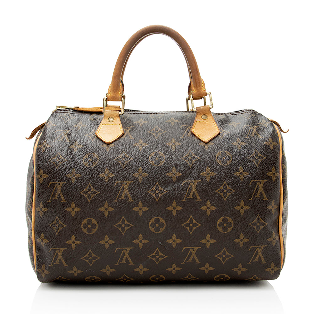 Louis Vuitton Monogram Canvas Speedy 30 Satchel -  (SHF-19129)