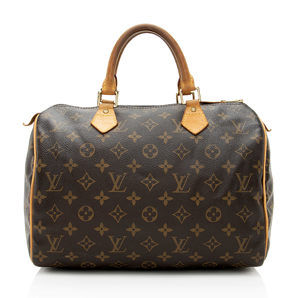 Louis Vuitton Monogram Canvas Speedy 30 Satchel -  (SHF-19129)