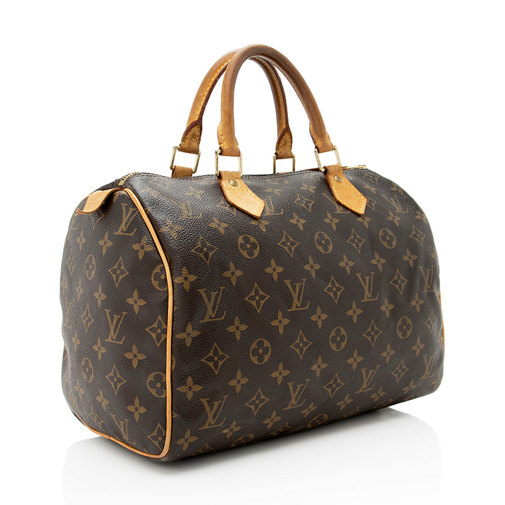 Louis Vuitton Monogram Canvas Speedy 30 Satchel -  (SHF-19129)