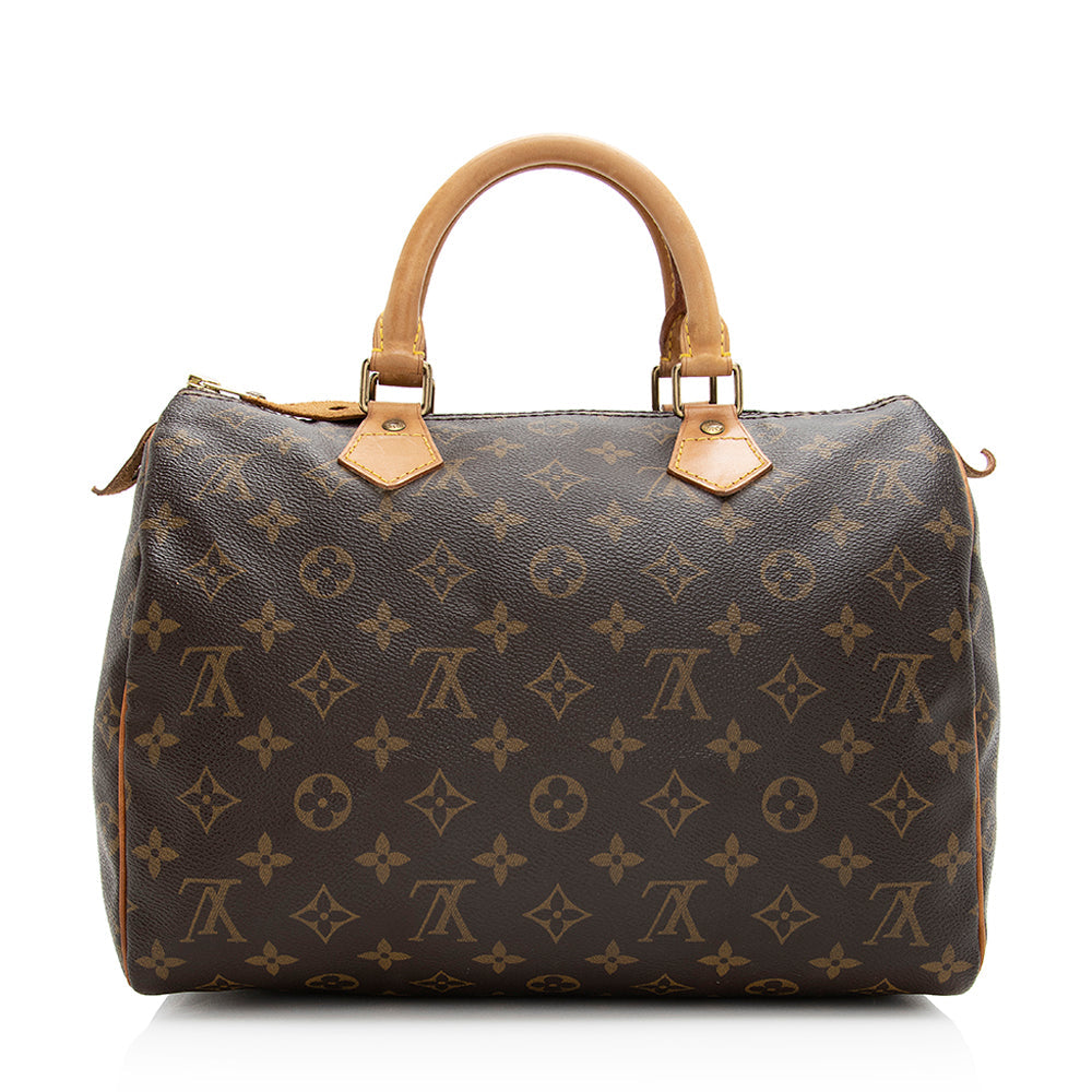 Louis Vuitton Vintage Monogram Canvas Speedy 30 Satchel -  (SHF-20193)