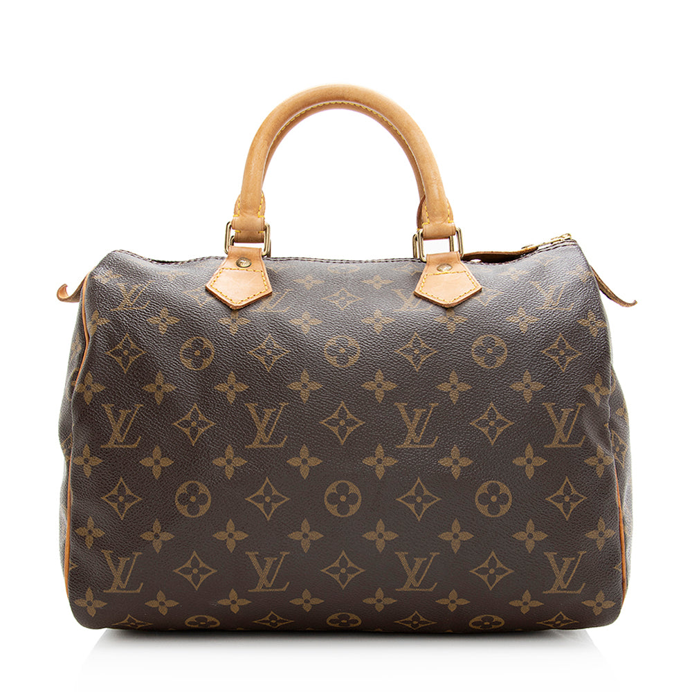 Louis Vuitton Vintage Monogram Canvas Speedy 30 Satchel -  (SHF-20193)