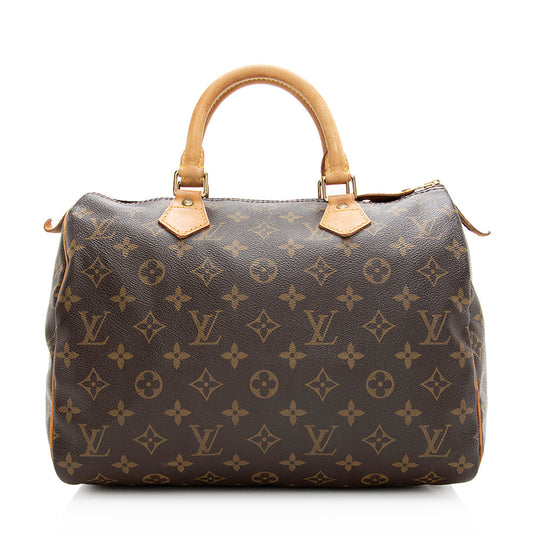 Louis Vuitton Vintage Monogram Canvas Speedy 30 Satchel -  (SHF-20193)