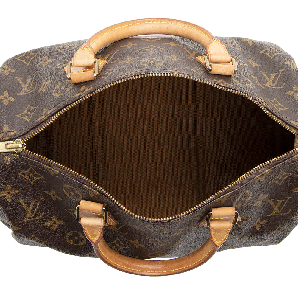 Louis Vuitton Vintage Monogram Canvas Speedy 30 Satchel -  (SHF-20193)