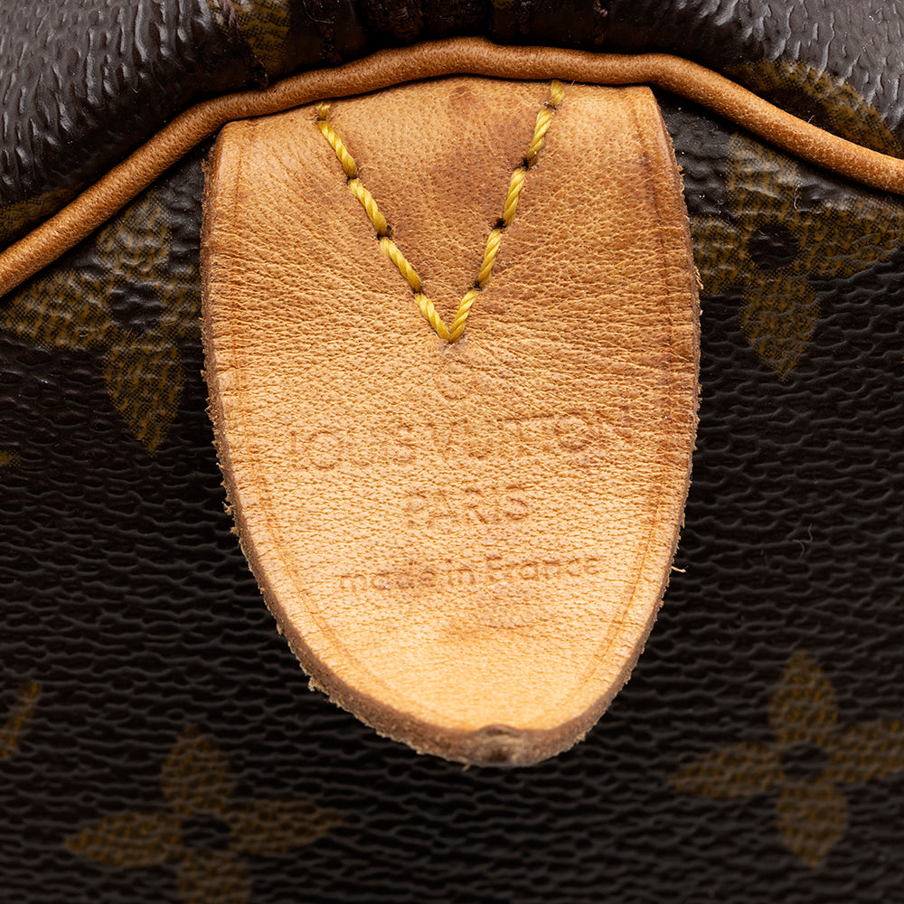 Louis Vuitton Vintage Monogram Canvas Speedy 30 Satchel -  (SHF-20193)