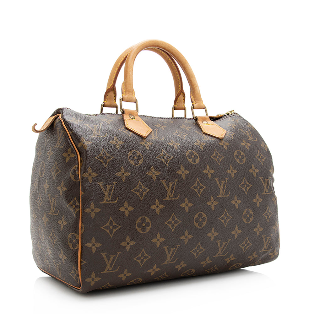 Louis Vuitton Vintage Monogram Canvas Speedy 30 Satchel -  (SHF-20193)