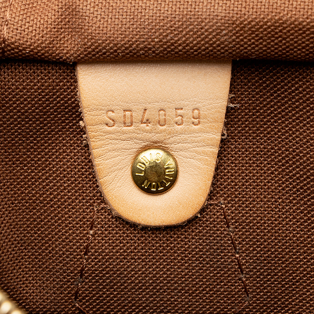 Louis Vuitton Monogram Canvas Speedy 30 Satchel (SHF-20854)