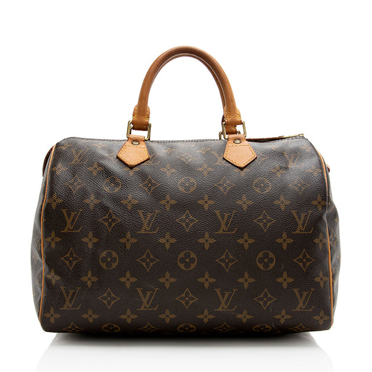 Louis Vuitton Monogram Canvas Speedy 30 Satchel (SHF-21420)