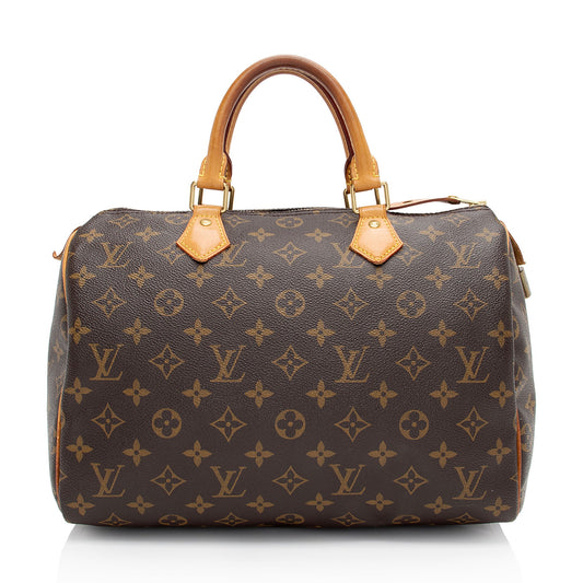 Louis Vuitton Monogram Canvas Speedy 30 Satchel (SHF-46wmzn)