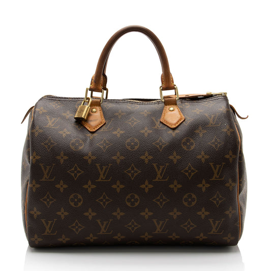 Louis Vuitton Monogram Canvas Speedy 30 Satchel (SHF-usMEGZ)