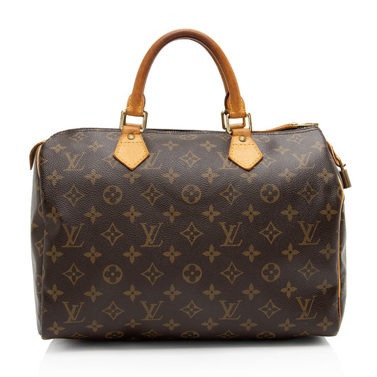Louis Vuitton Monogram Canvas Speedy 30 Satchel (SHF-o8aWZx)