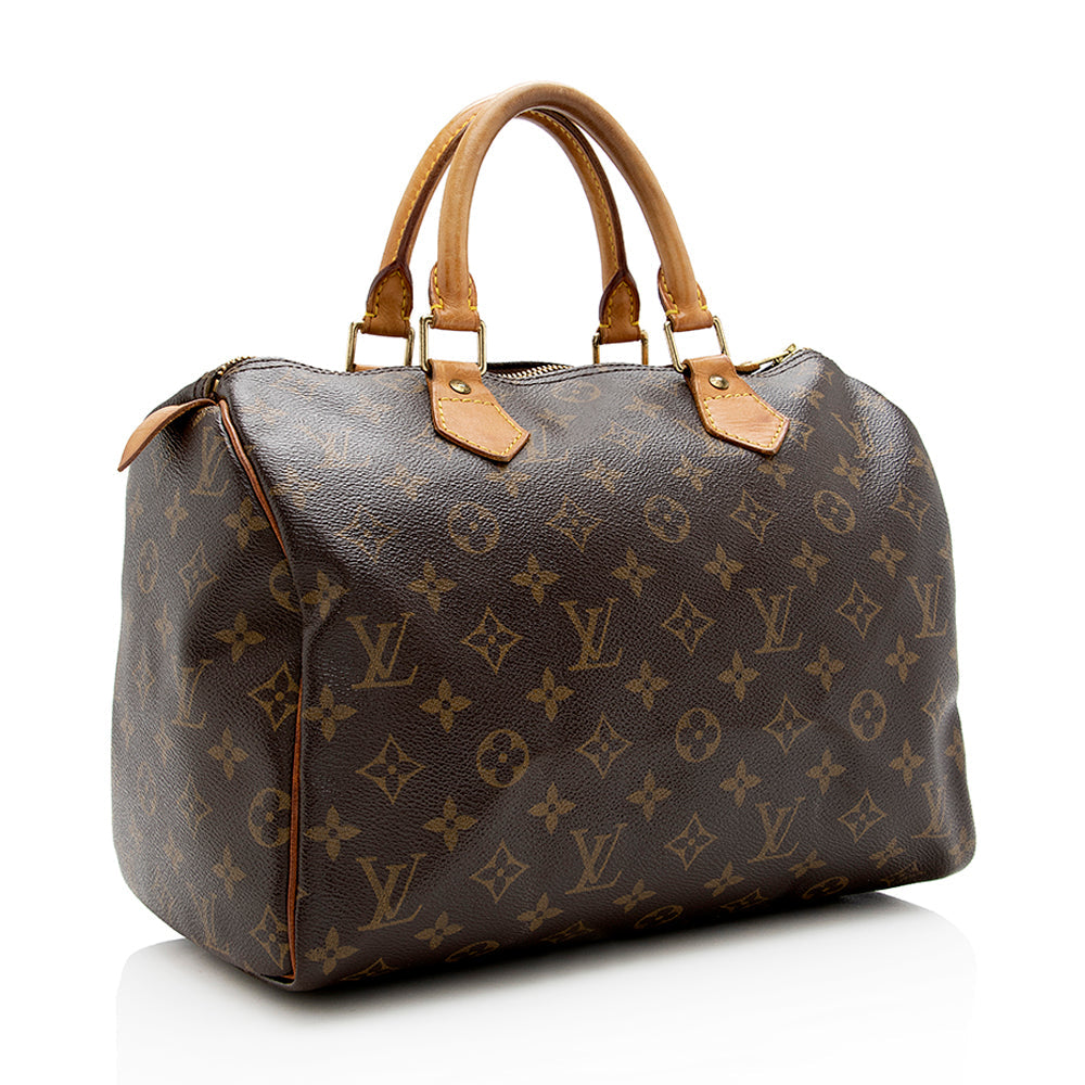 Louis Vuitton Monogram Canvas Speedy 30 Satchel -  (SHF-17824)