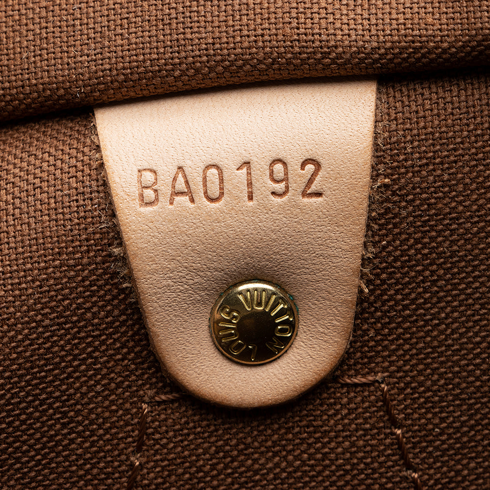 Louis Vuitton Monogram Canvas Speedy 35 Satchel (SHF-21589)