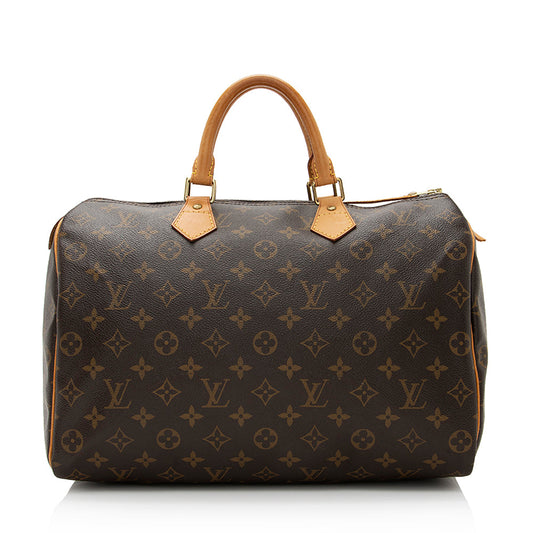 Louis Vuitton Monogram Canvas Speedy 35 Satchel (SHF-21621)