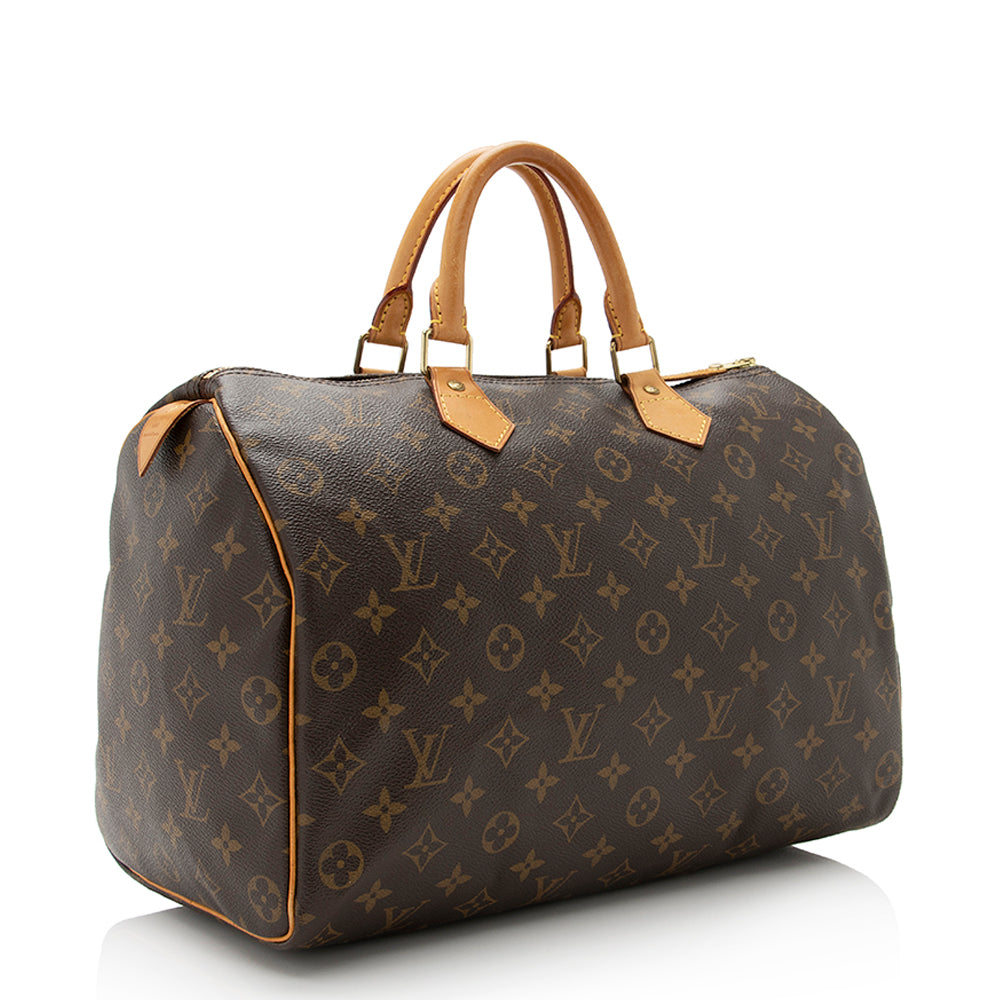 Louis Vuitton Monogram Canvas Speedy 35 Satchel (SHF-21621)