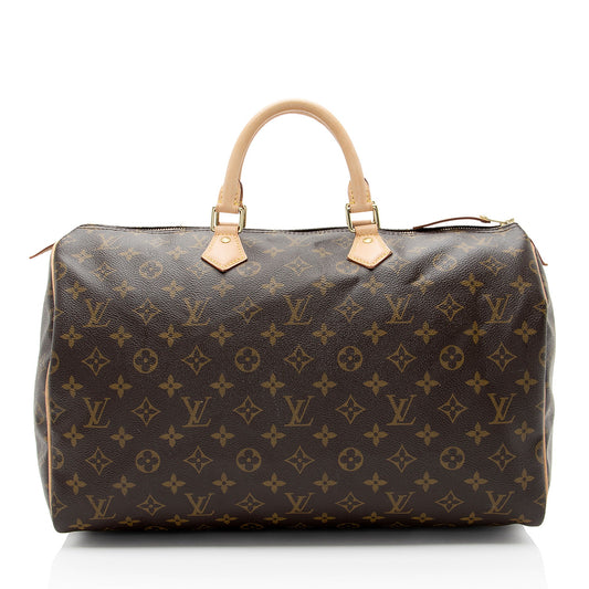 Louis Vuitton Monogram Canvas Speedy 40 Satchel (SHF-Z2EgbN)