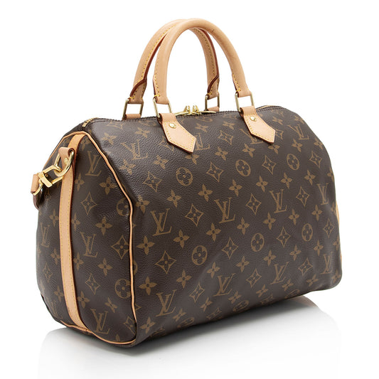 Louis Vuitton Monogram Canvas Speedy Bandouliere 30 Satchel (SHF-ofssD0)